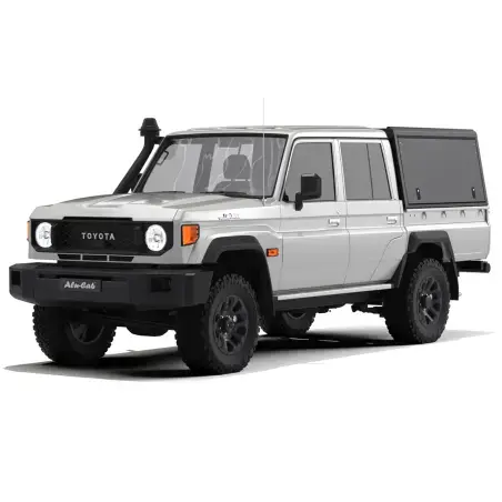 Hardtop Explorer noir lisse Toyota Land Cruiser 79 double cabine 1999+ Alu-Cab